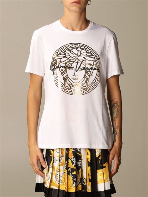 versace signature print t shirt|authentic Versace shirts.